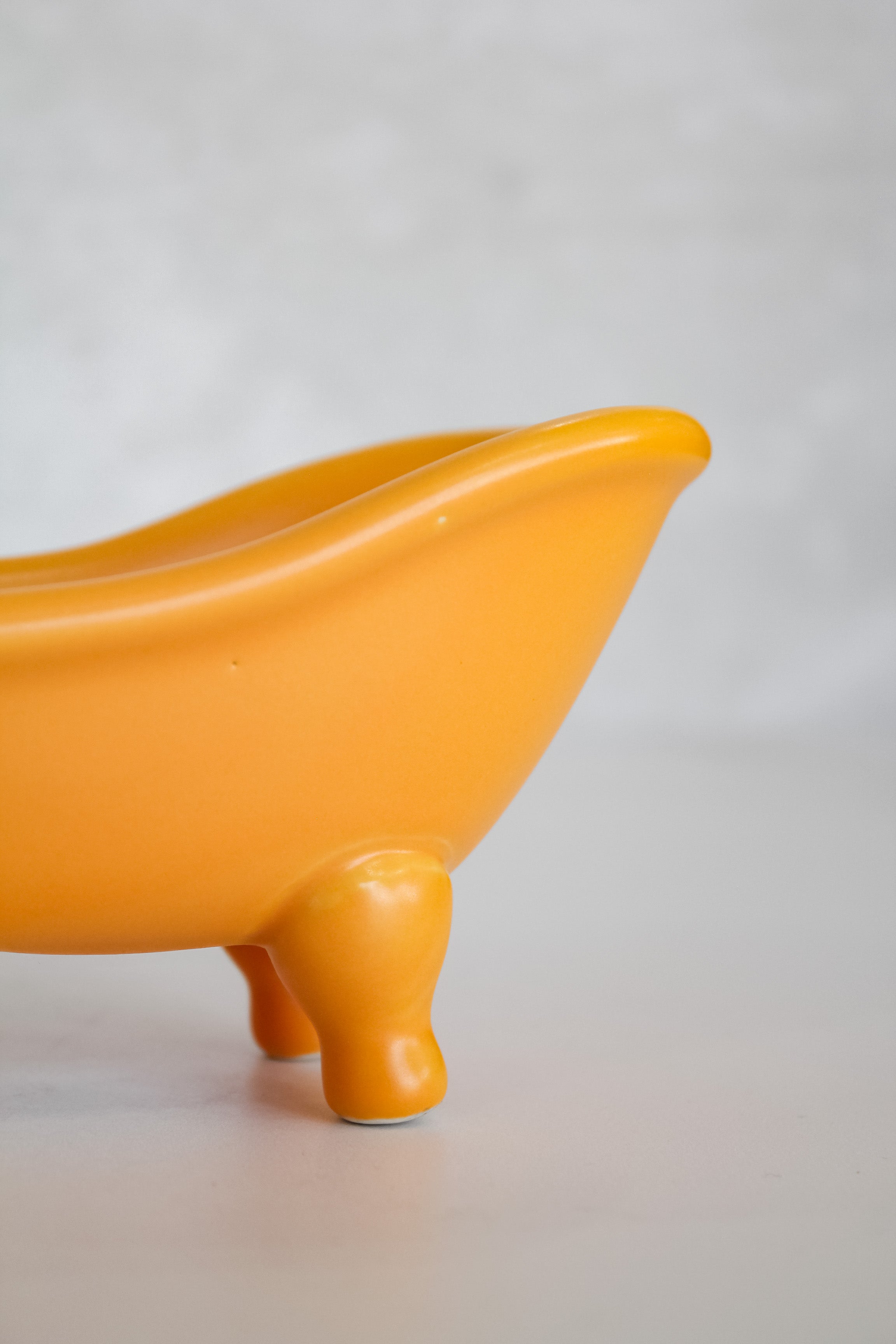 Jabonera Tina Cerámica Naranja