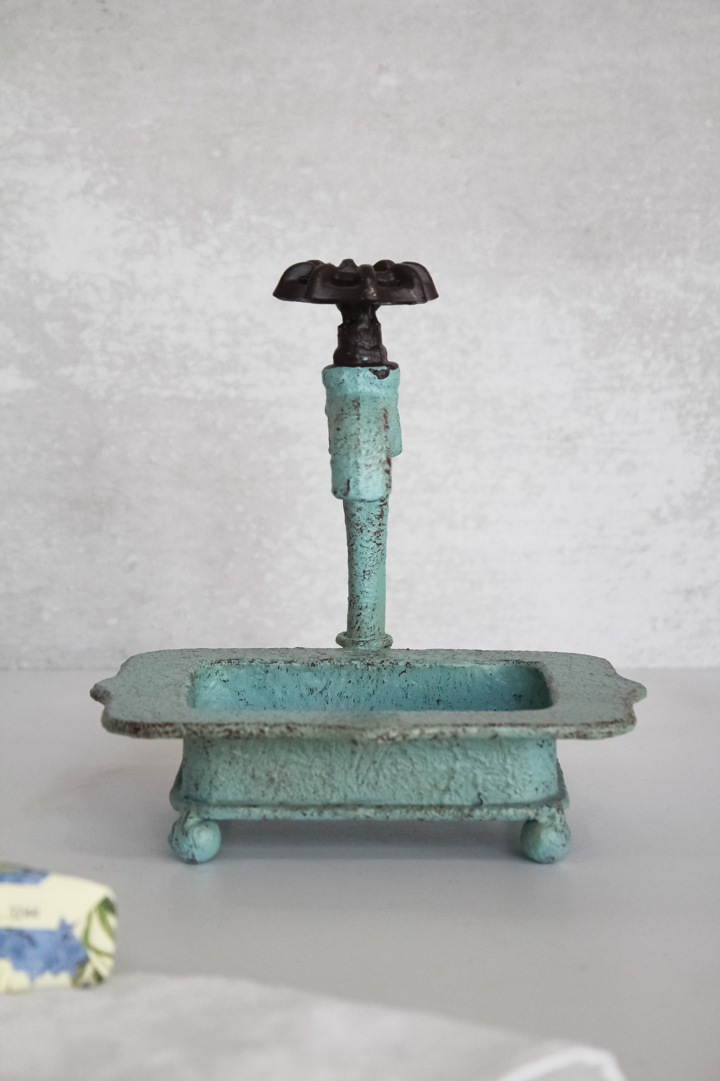 Jabonera Llave Celeste