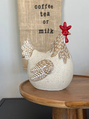 Gallina y Gallo Jaspeado Beige