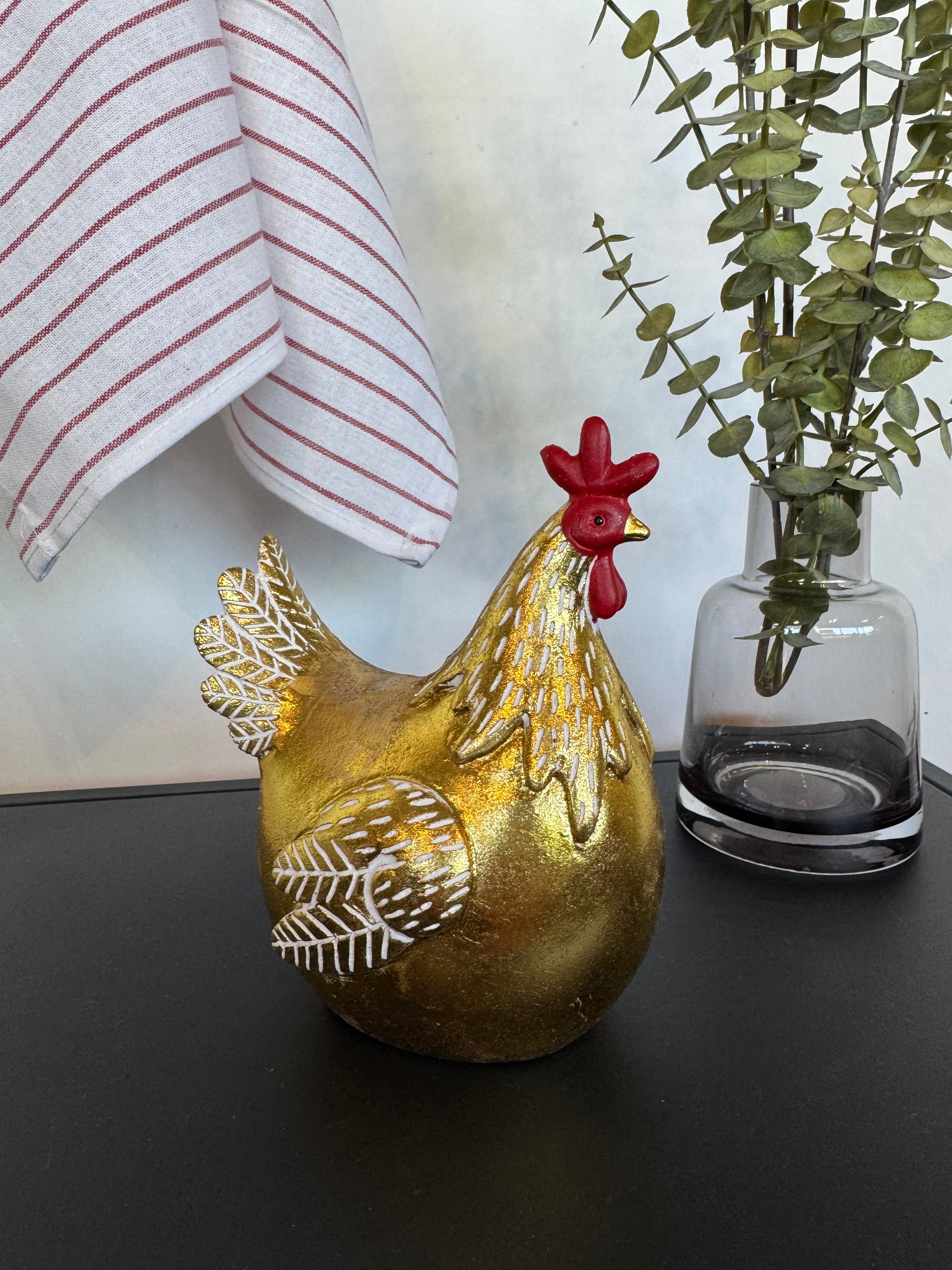 Gallina y Gallo Dorado