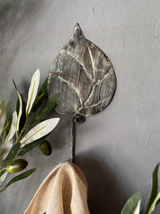 Percha Hoja Circular Latón