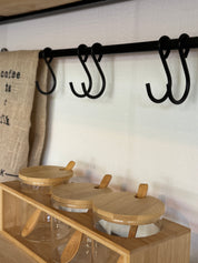 Percha Barra Ganchos Móviles