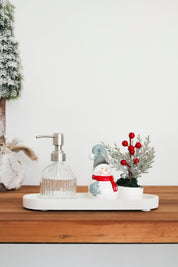 Adorno Muñeco de Nieve con Ramitas