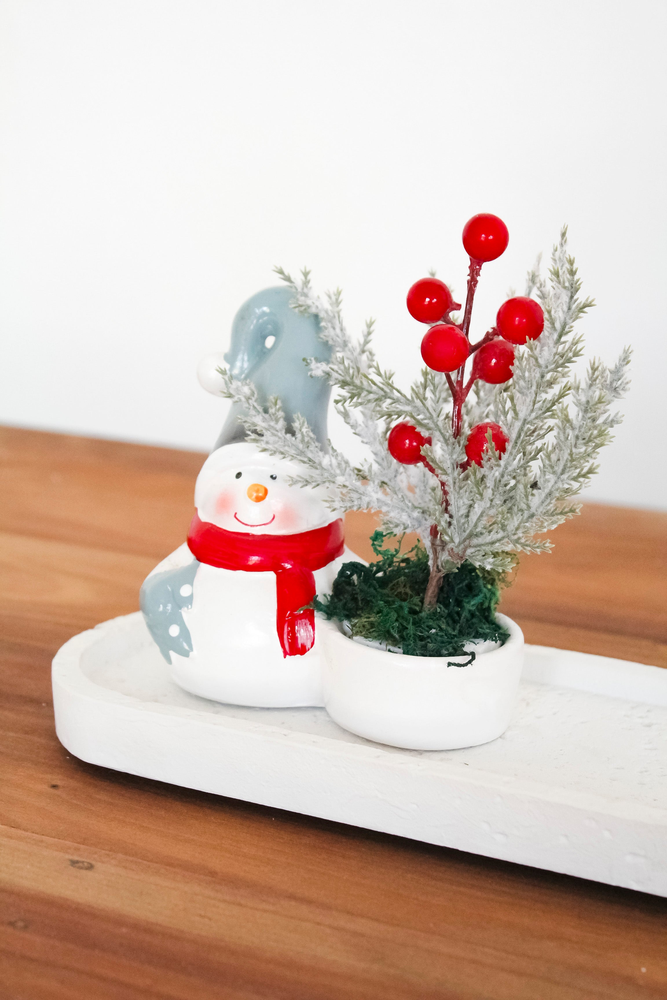 Adorno Muñeco de Nieve con Ramitas
