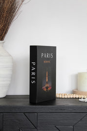 Imitación Libro "Paris" Negro