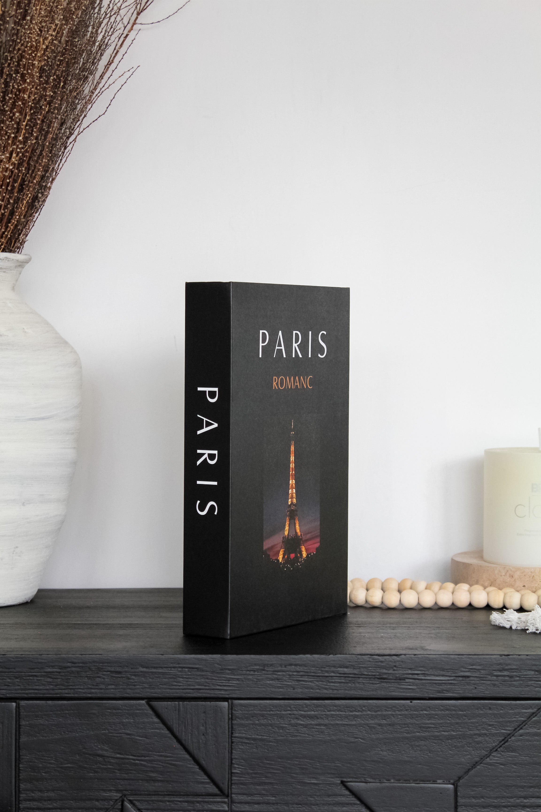 Imitación Libro "Paris" Negro