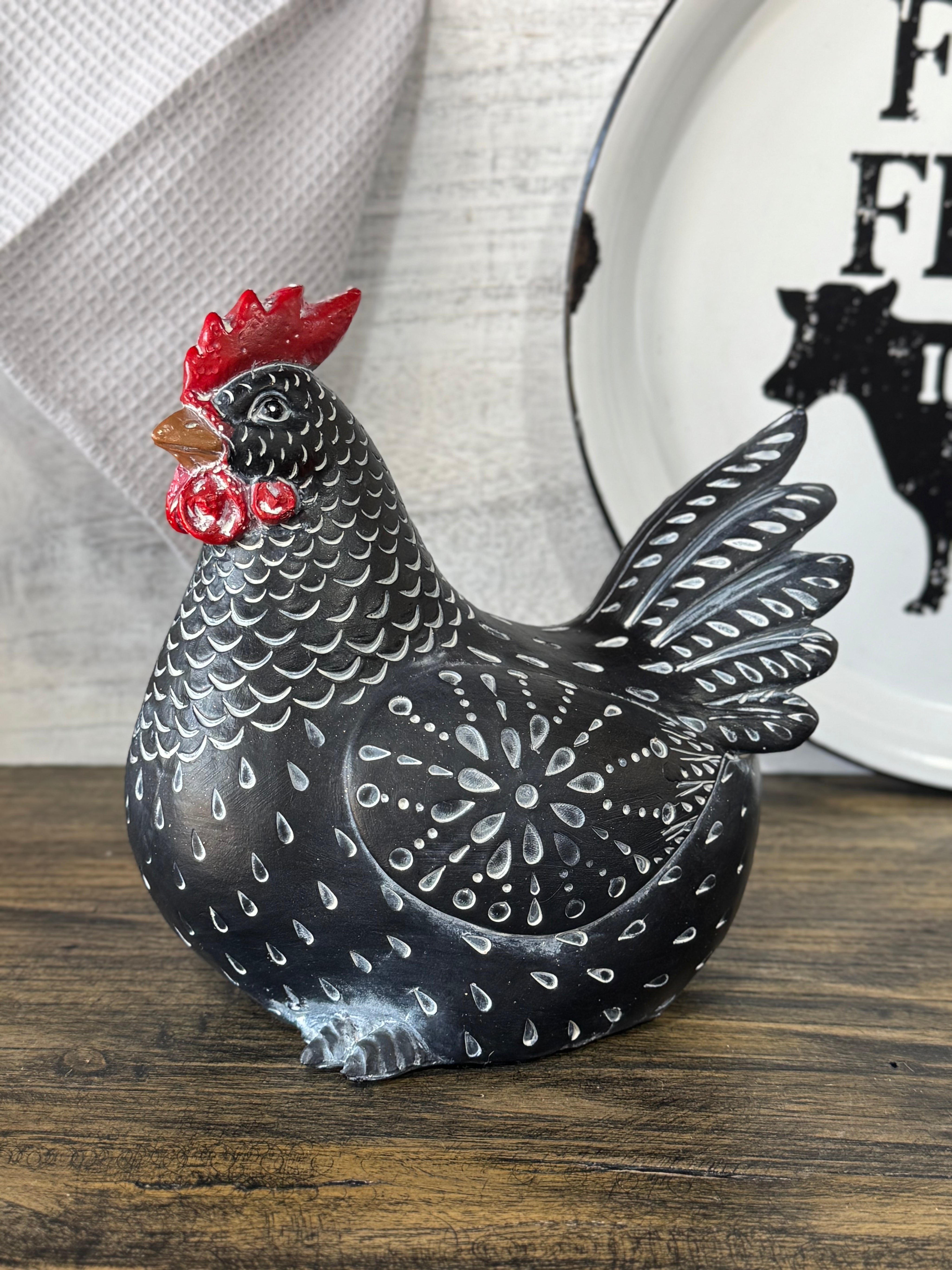 Gallina Echada Negra Pintas