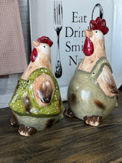 Gallina y Gallo Jardinera