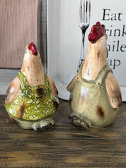 Gallina y Gallo Jardinera