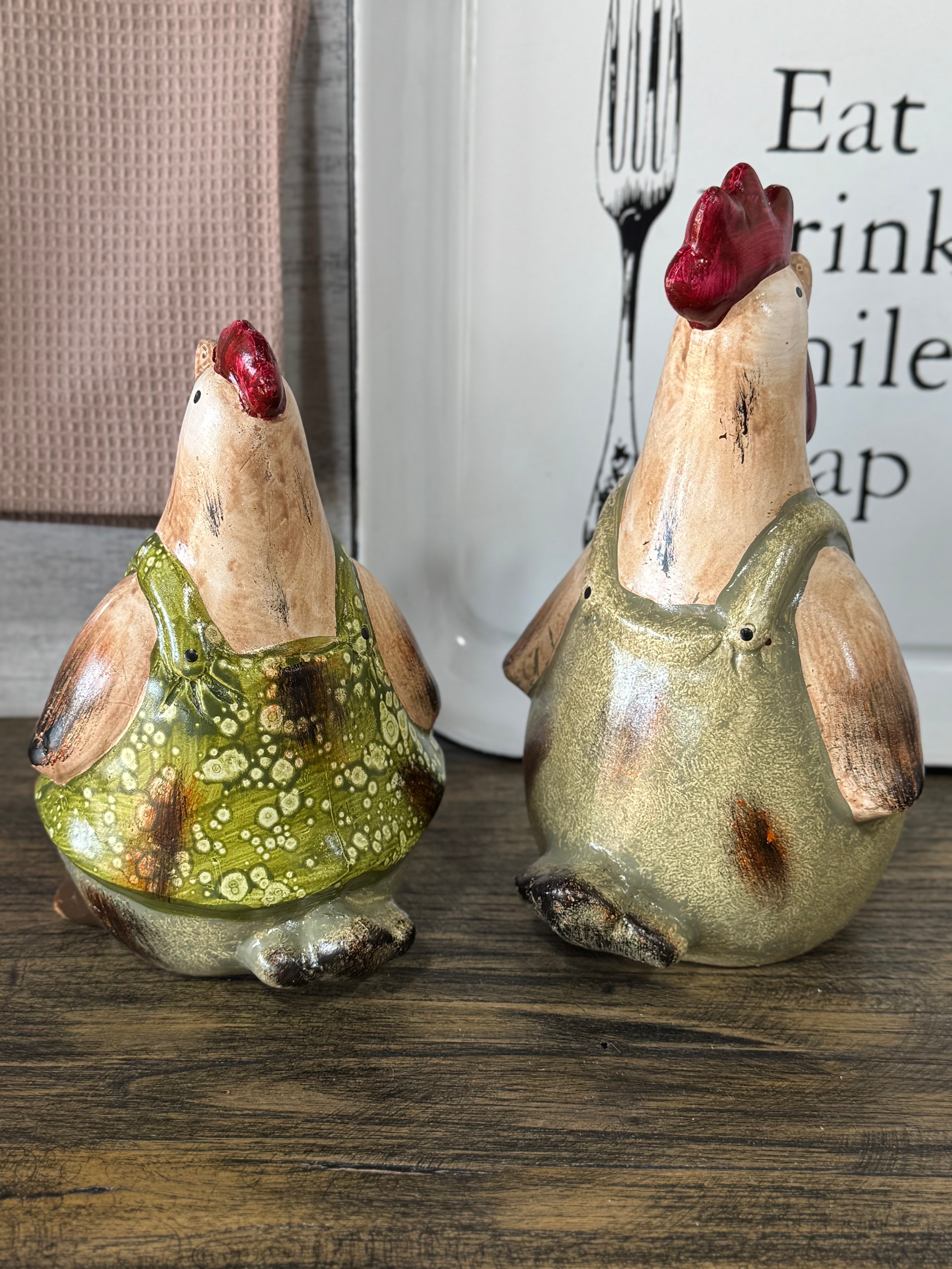 Gallina y Gallo Jardinera