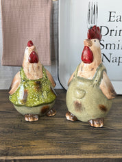 Gallina y Gallo Jardinera