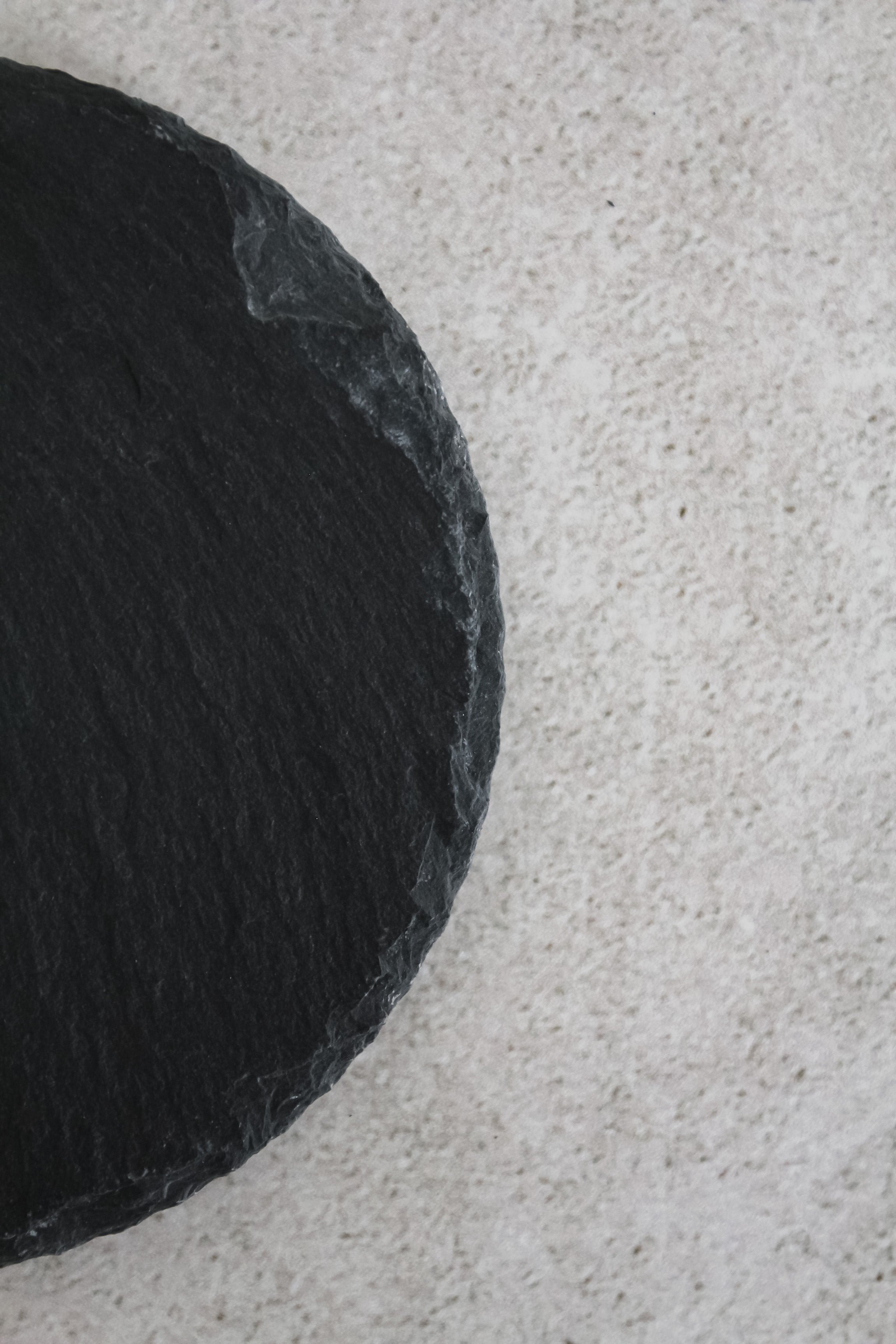 Set Posavasos Piedra Pizarra Negra (x6)