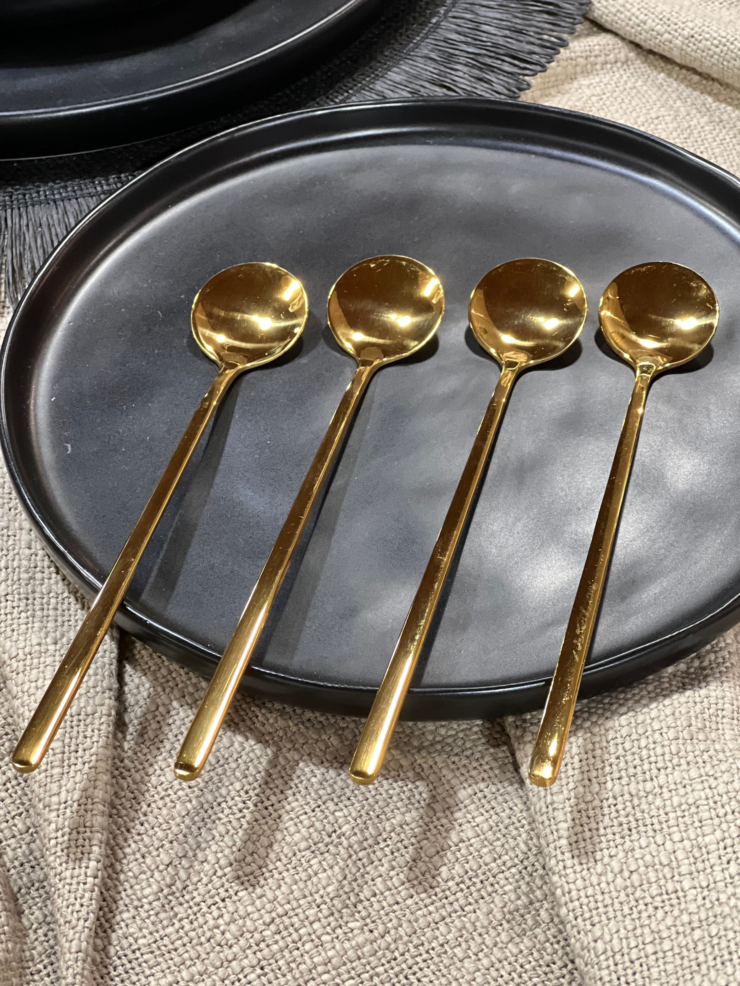 Set Cucharas Largas Dorado