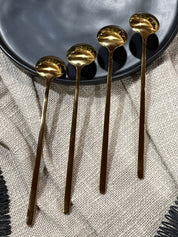 Set Cucharas Largas Dorado