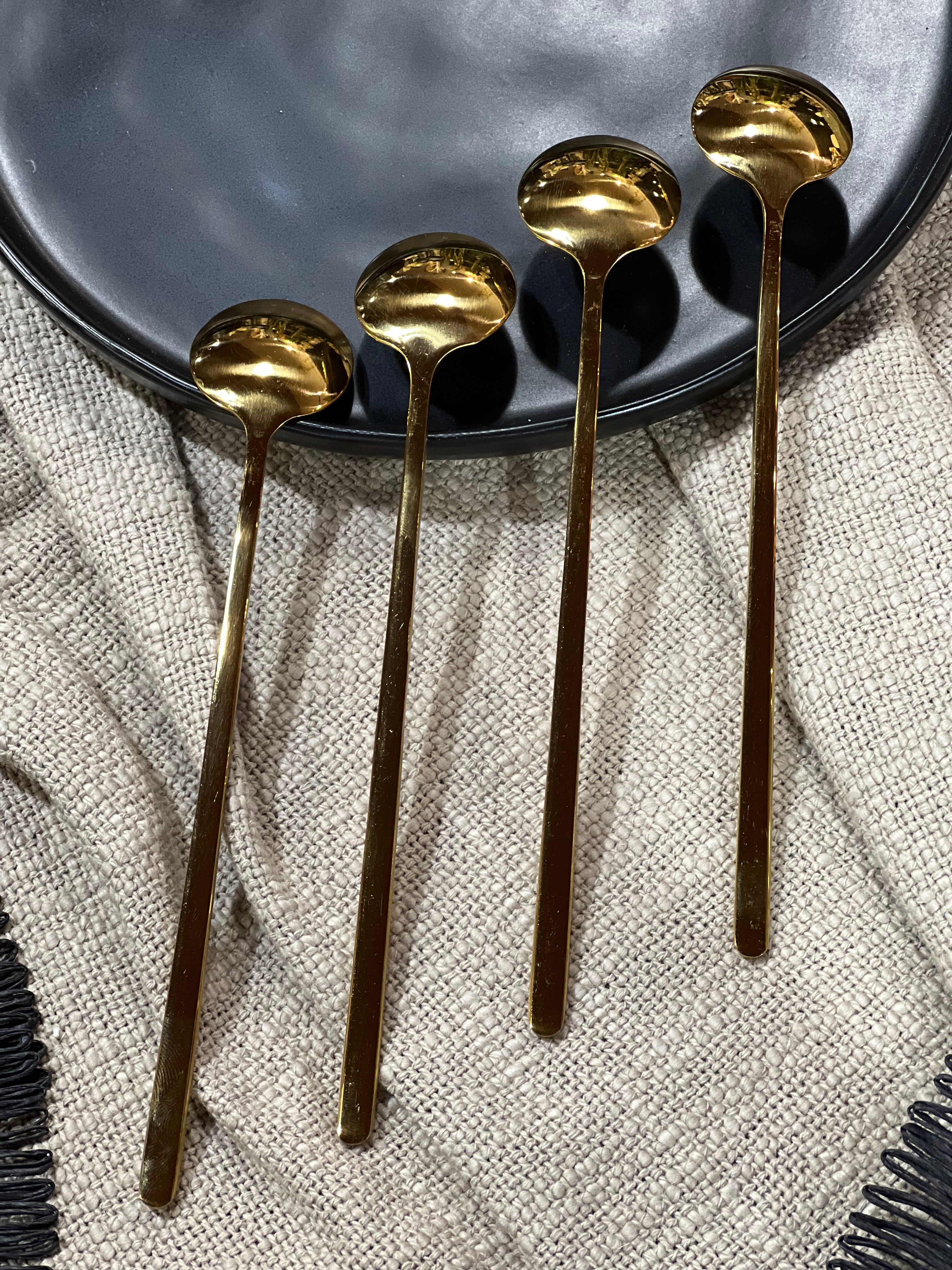 Set Cucharas Largas Dorado