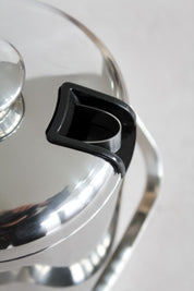 Hielera Acero Plateada con Pinza