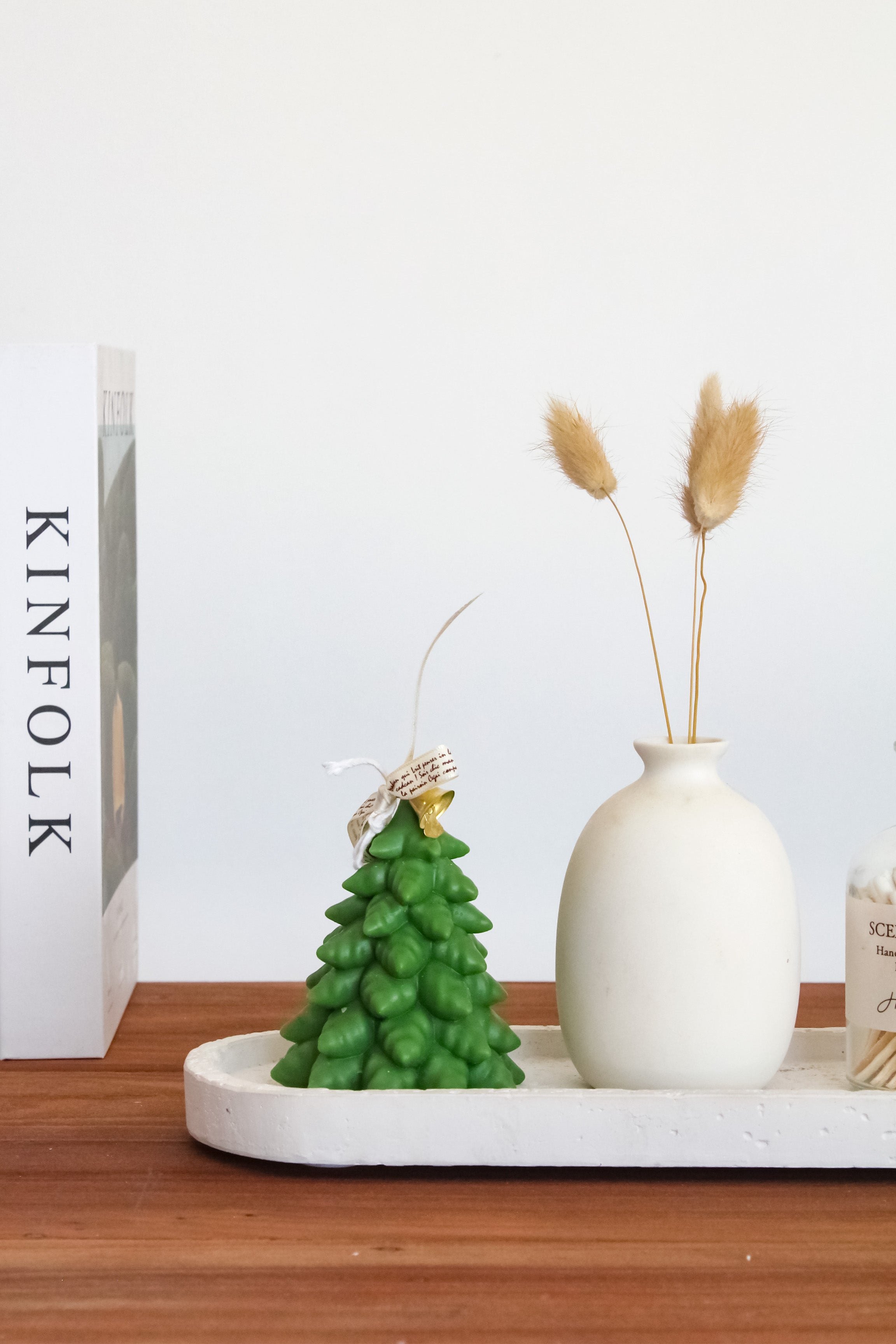 Vela Pino Verde Muérdago