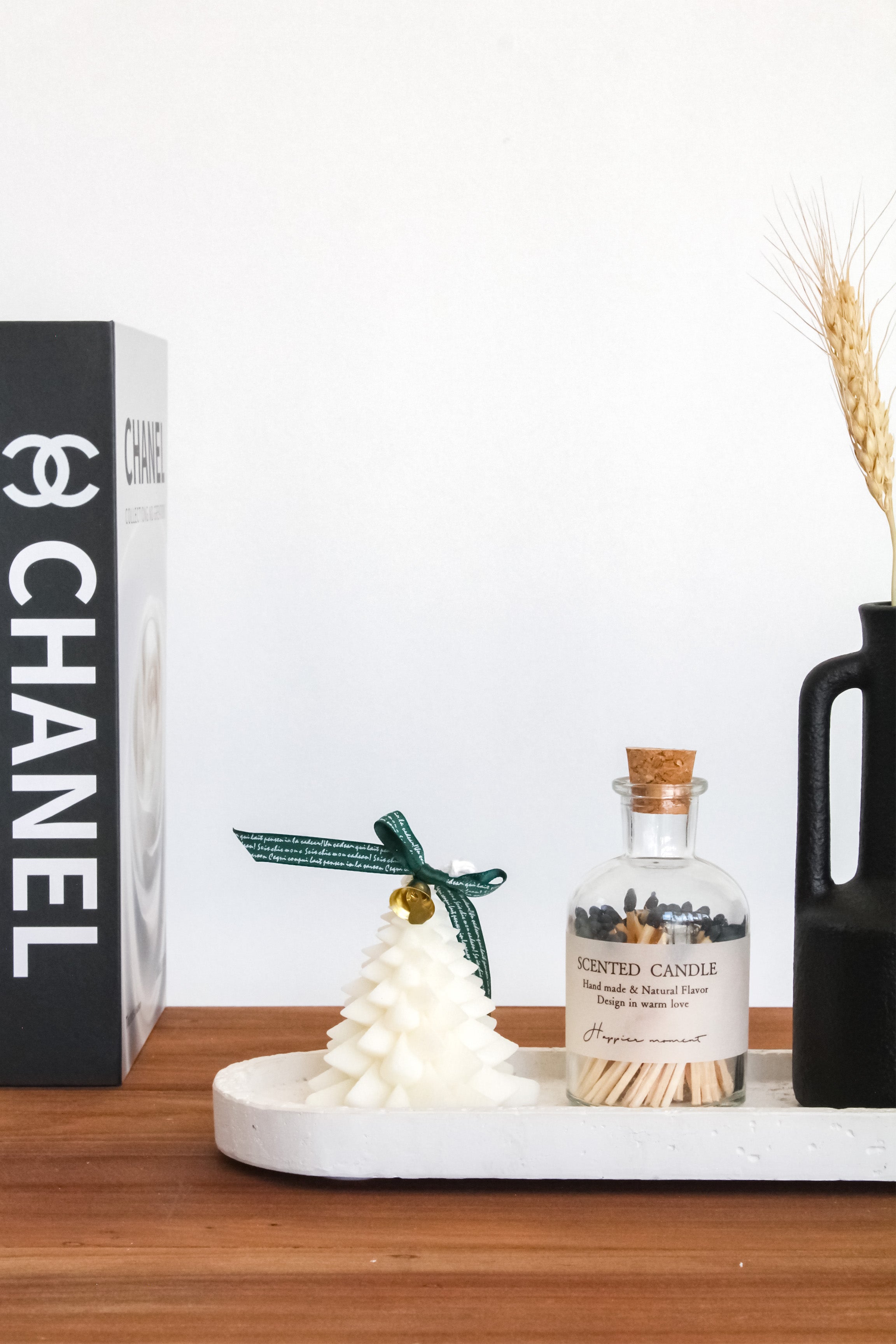 Vela Pino Blanco Puntas