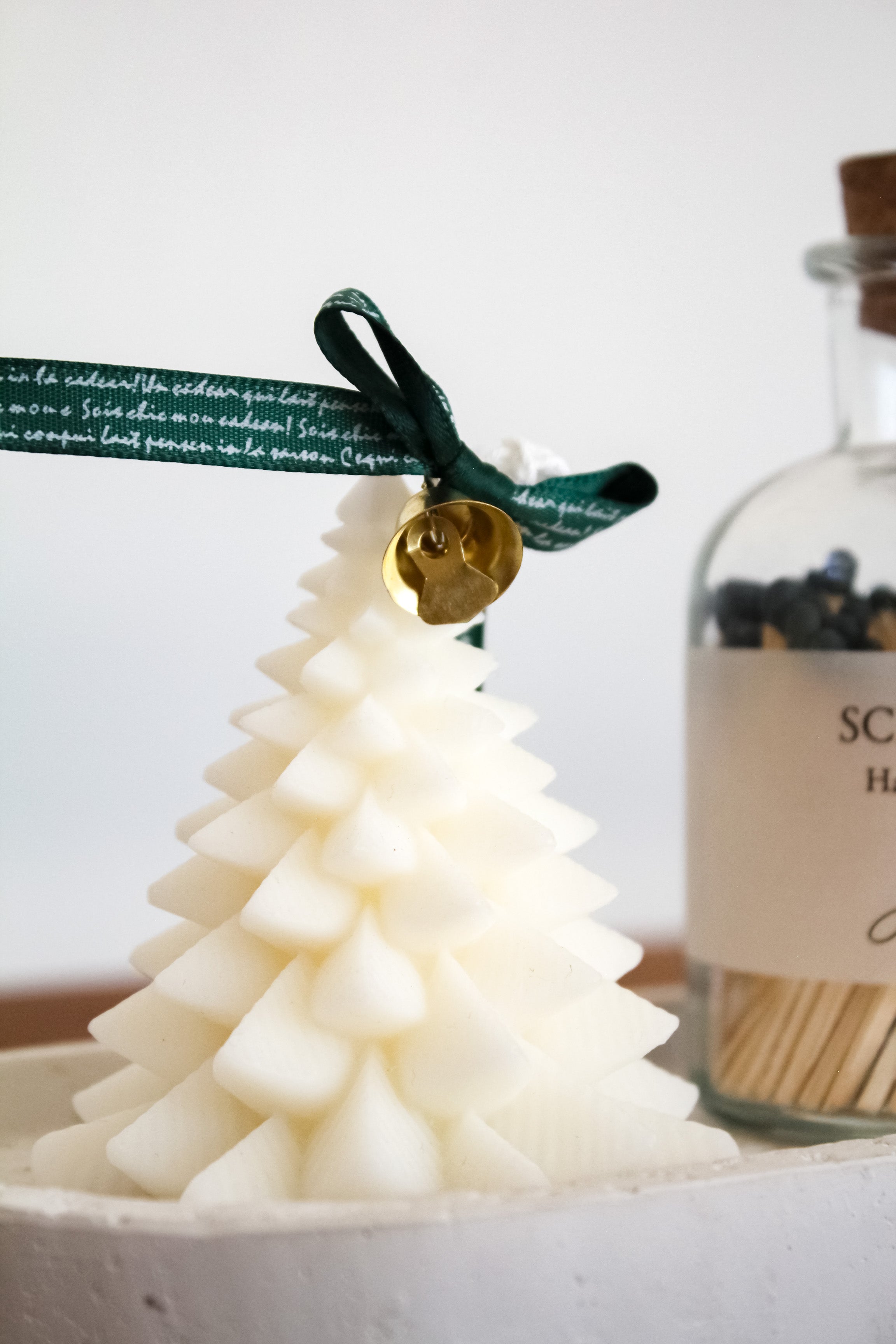 Vela Pino Blanco Puntas