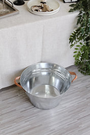 Hielera Acero Asas Cuero