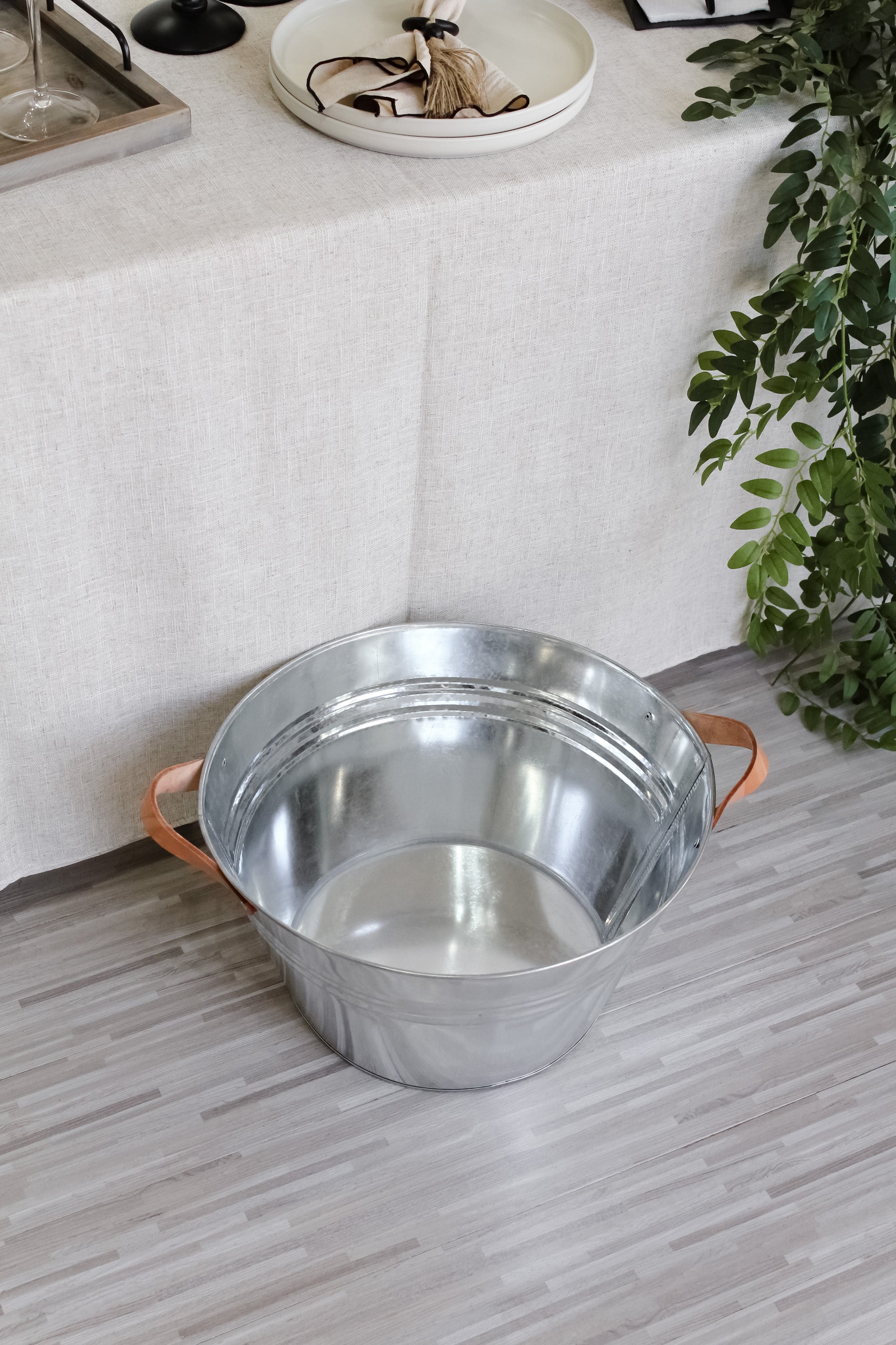 Hielera Acero Asas Cuero