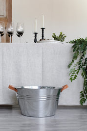 Hielera Acero Asas Cuero