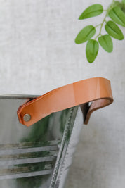 Hielera Acero Asas Cuero