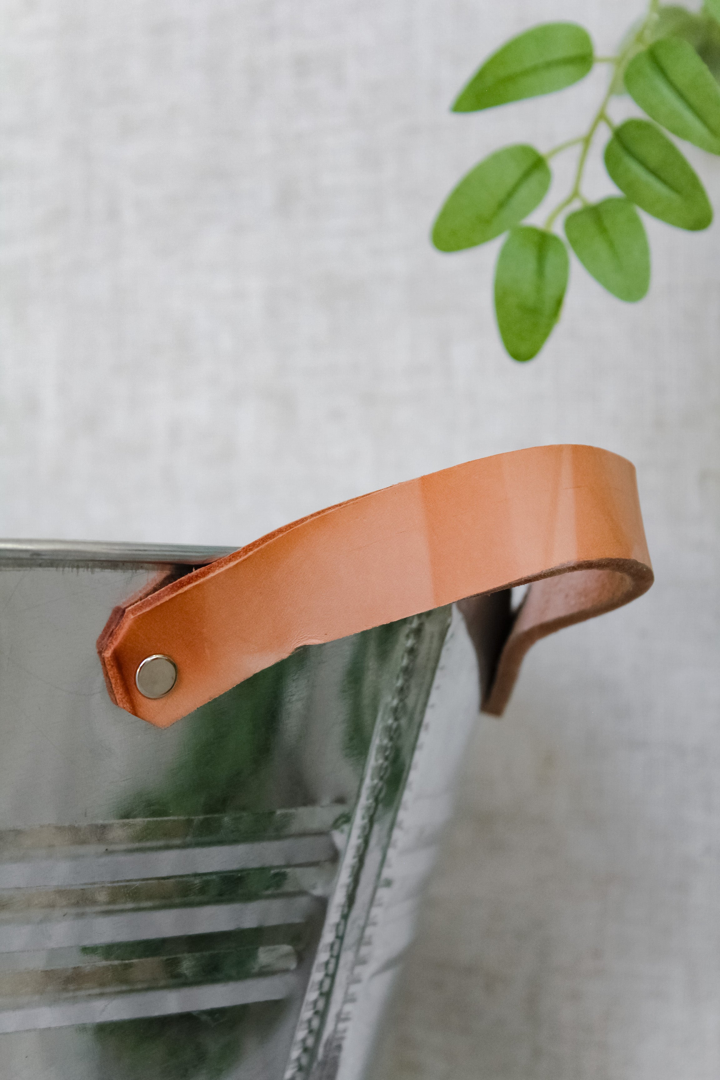 Hielera Acero Asas Cuero