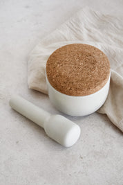 Mortero Corcho Cerámica Blanco