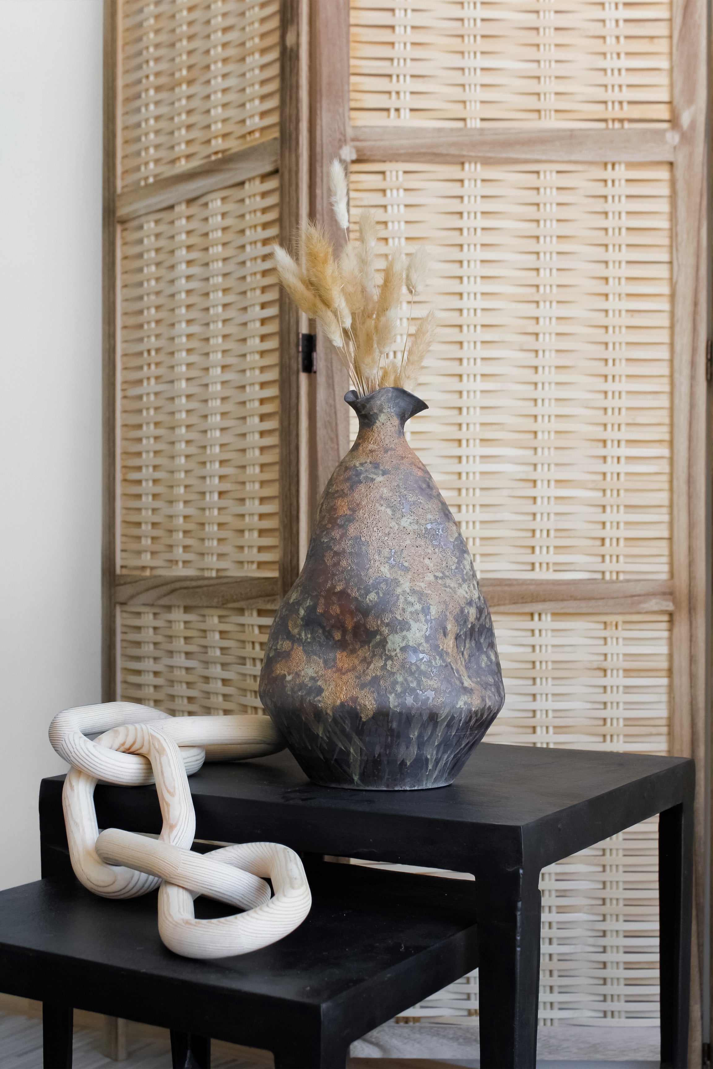 Jarrón Indio Oxidado Mediano