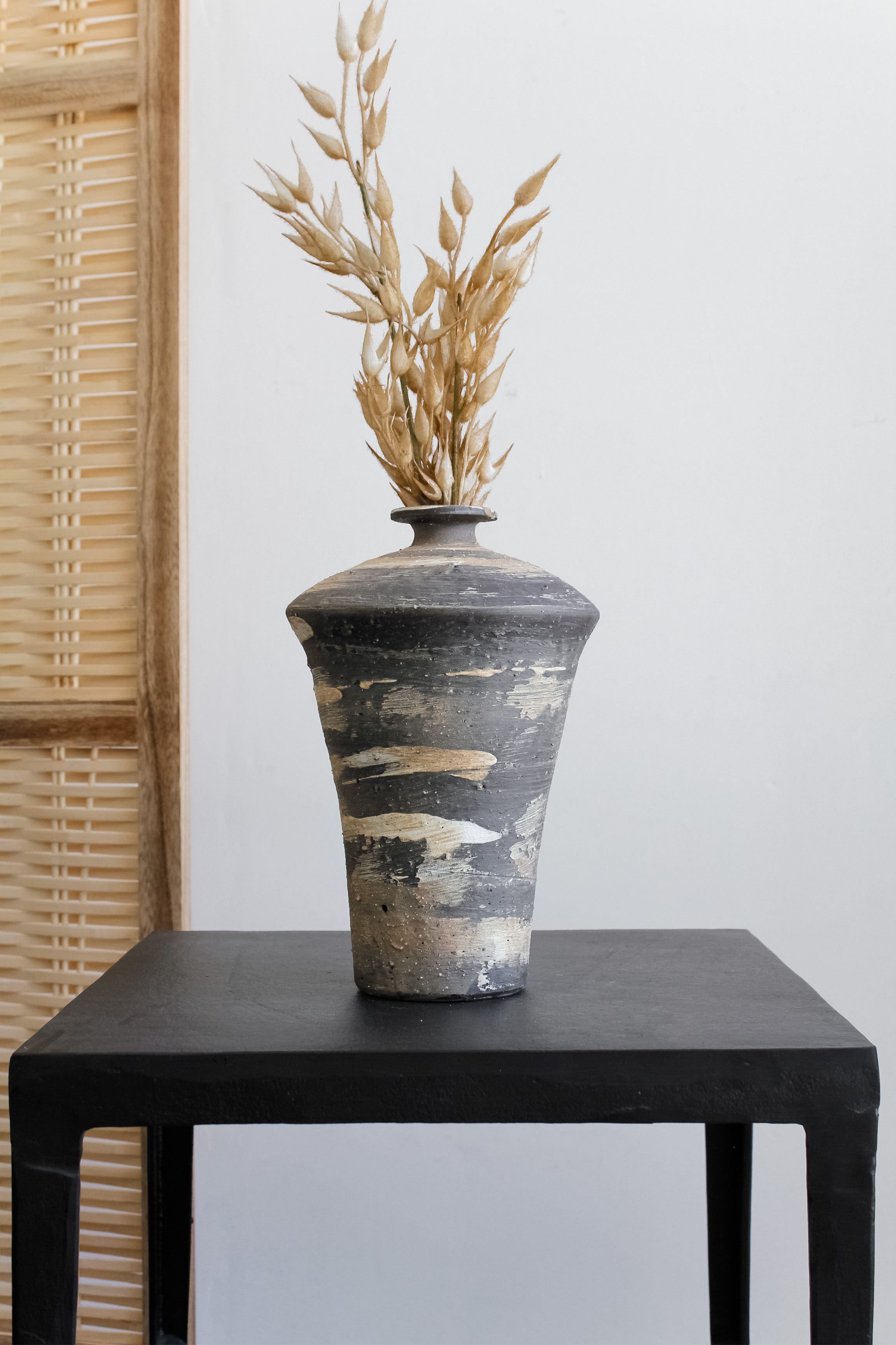 Jarrón Indio Alto Pincelado