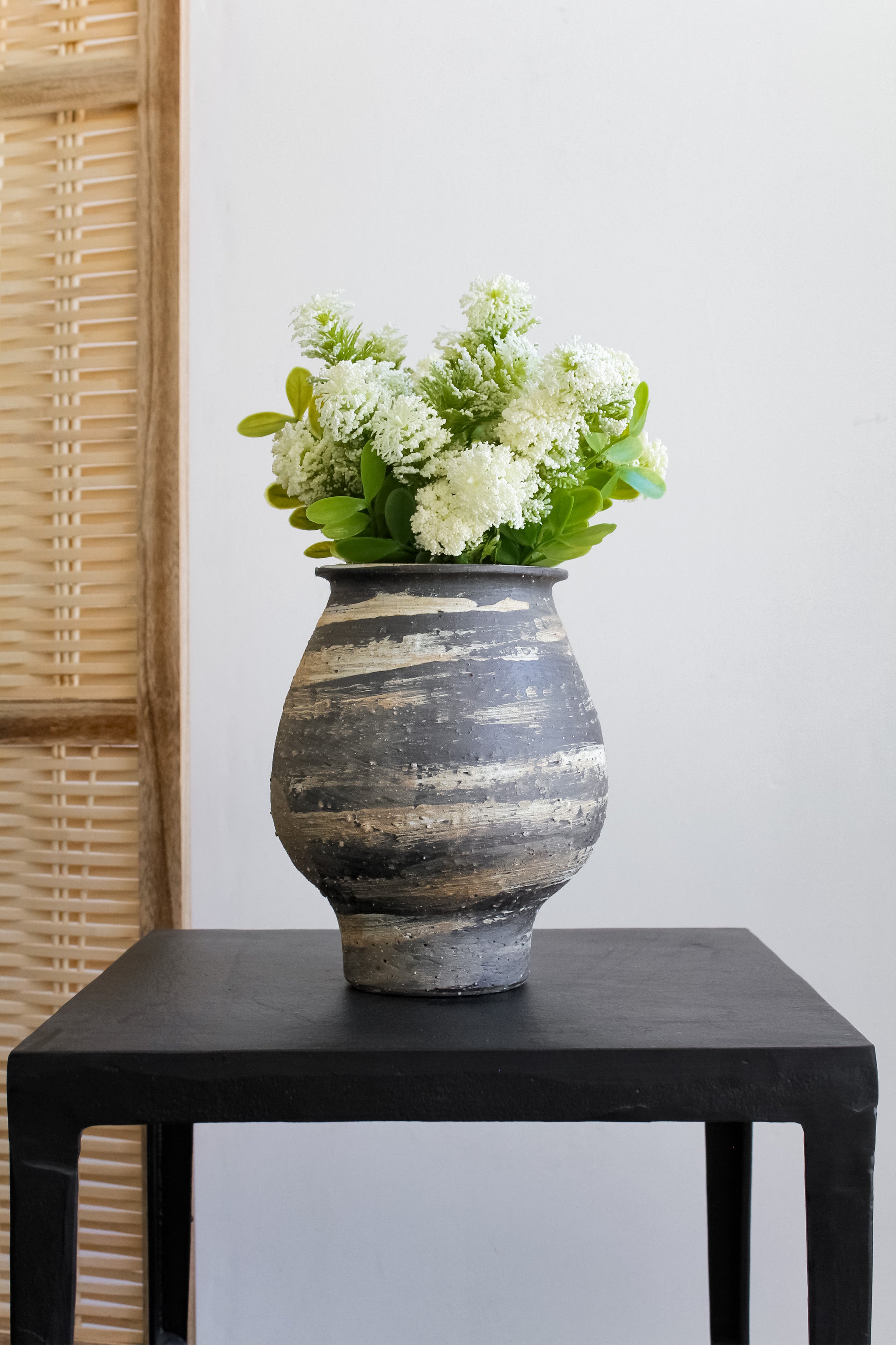 Jarrón Indio Copa Pincelado