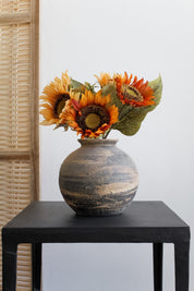 Jarrón Indio Esfera Pincelado