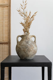 Jarrón Indio Craquelado Arena Mediano