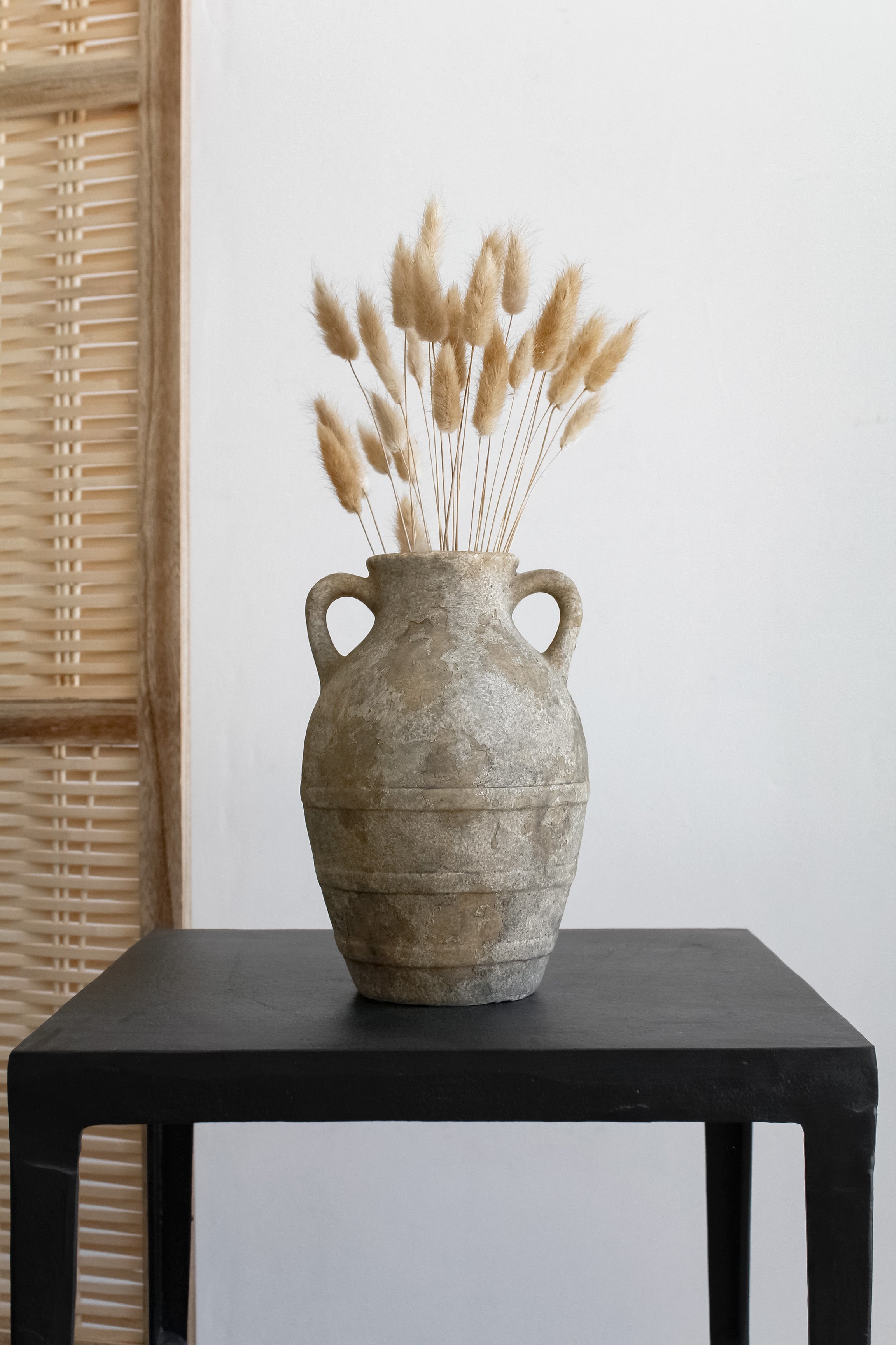 Jarrón Indio Craquelado Arena Alto