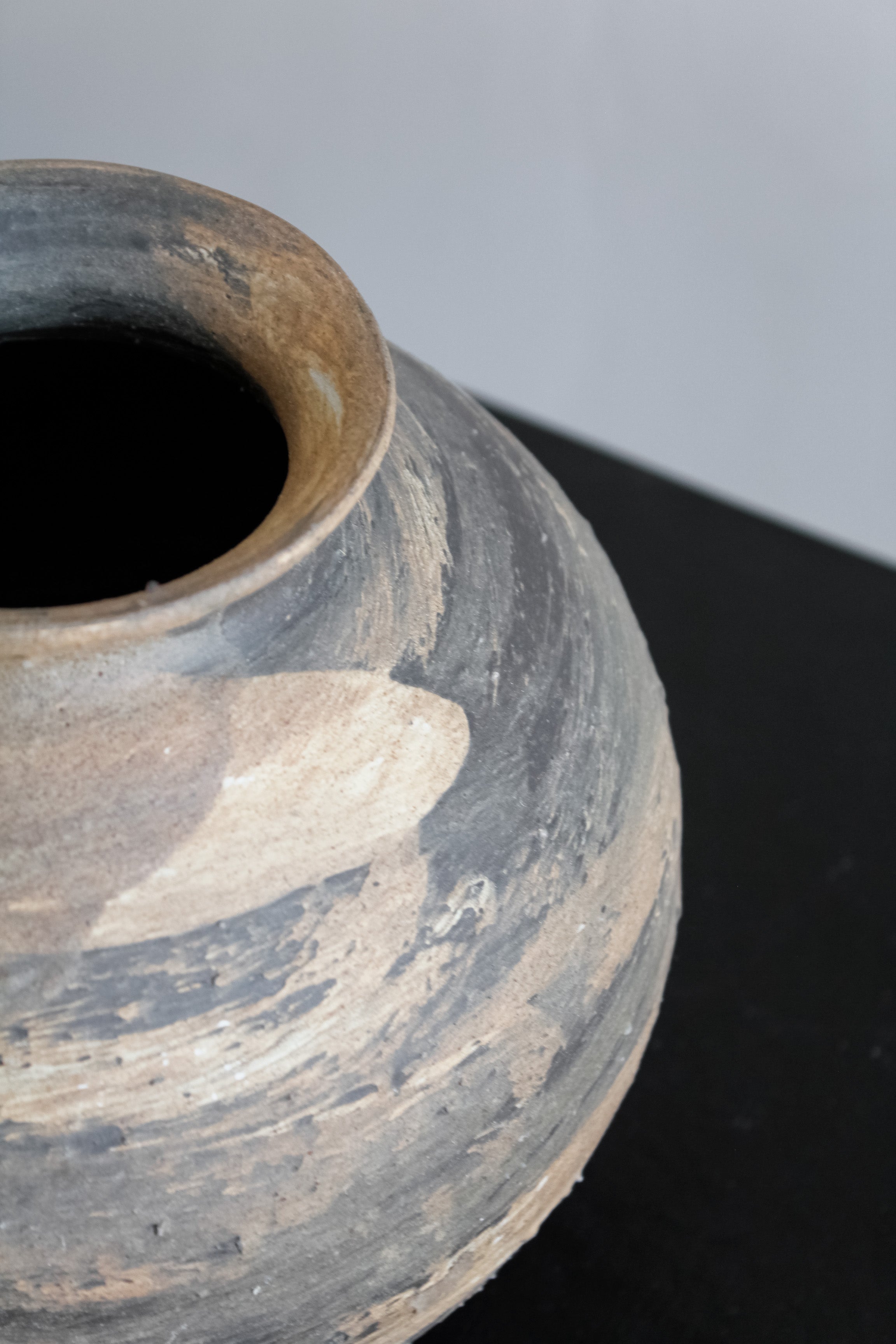 Jarrón Indio Esfera Pincelado