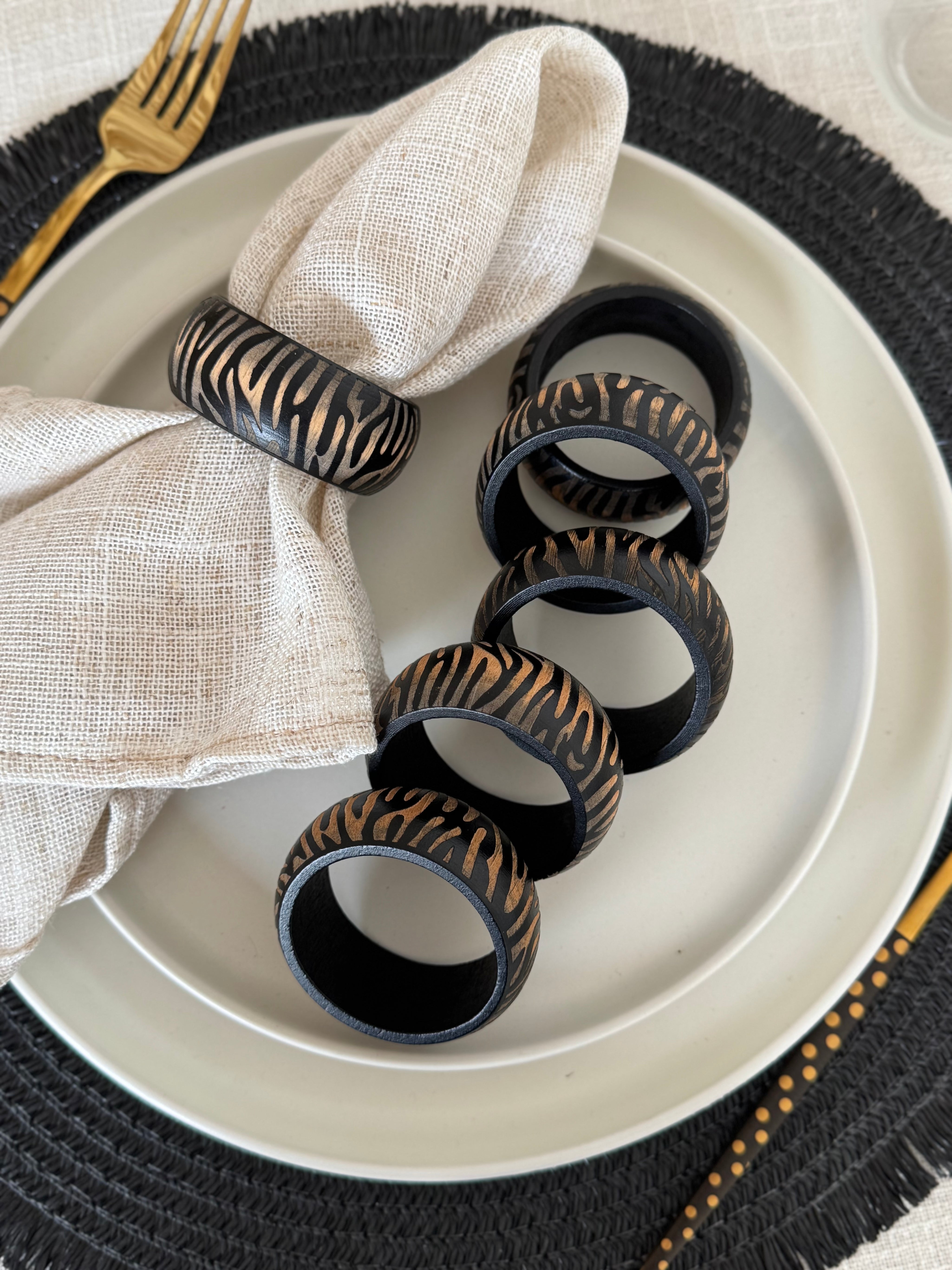 Anillos Porta Servilleta Madera