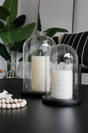 Cúpula Vidrio Base Negra