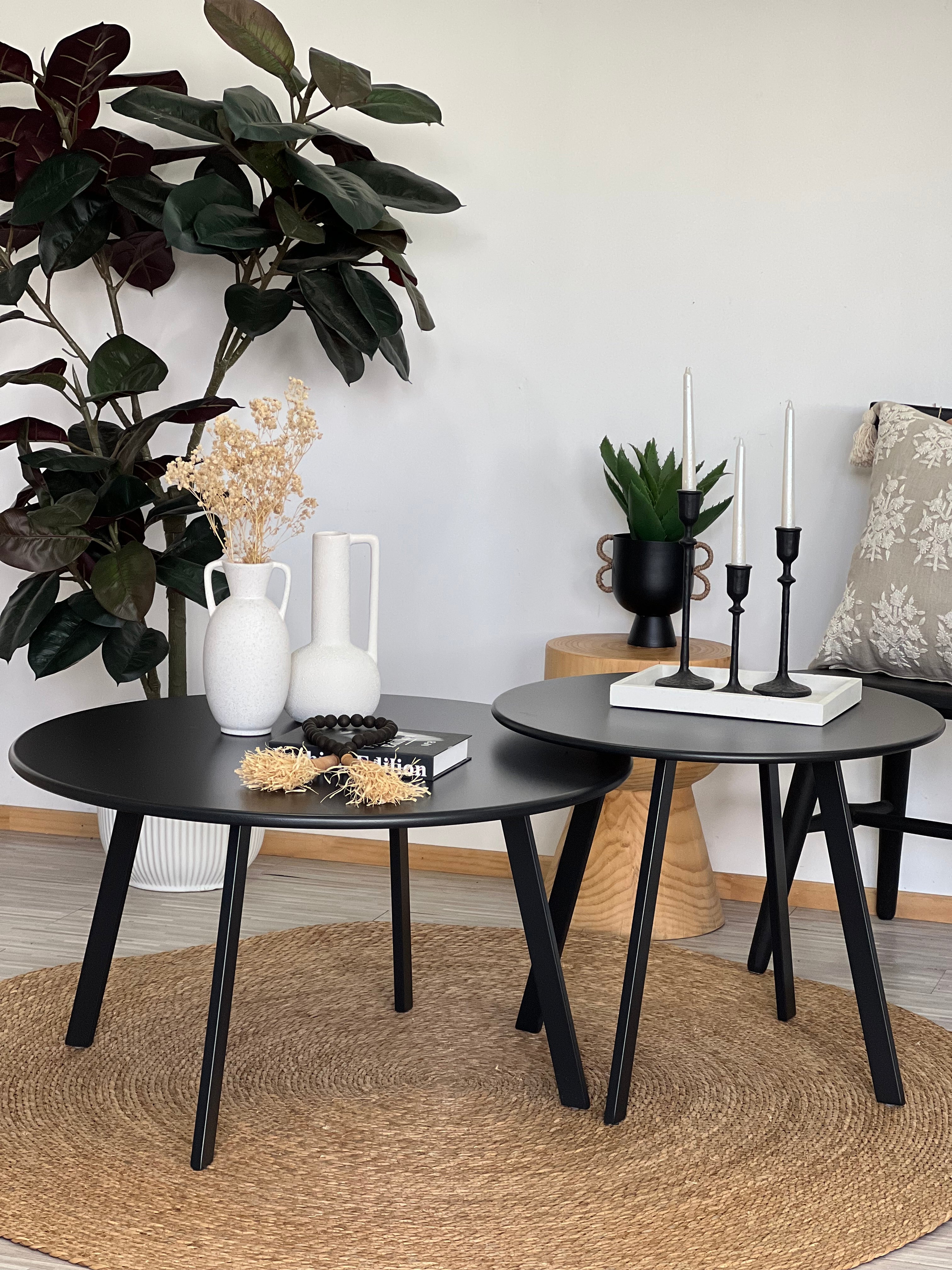 Mesa Terraza Negro Opaco