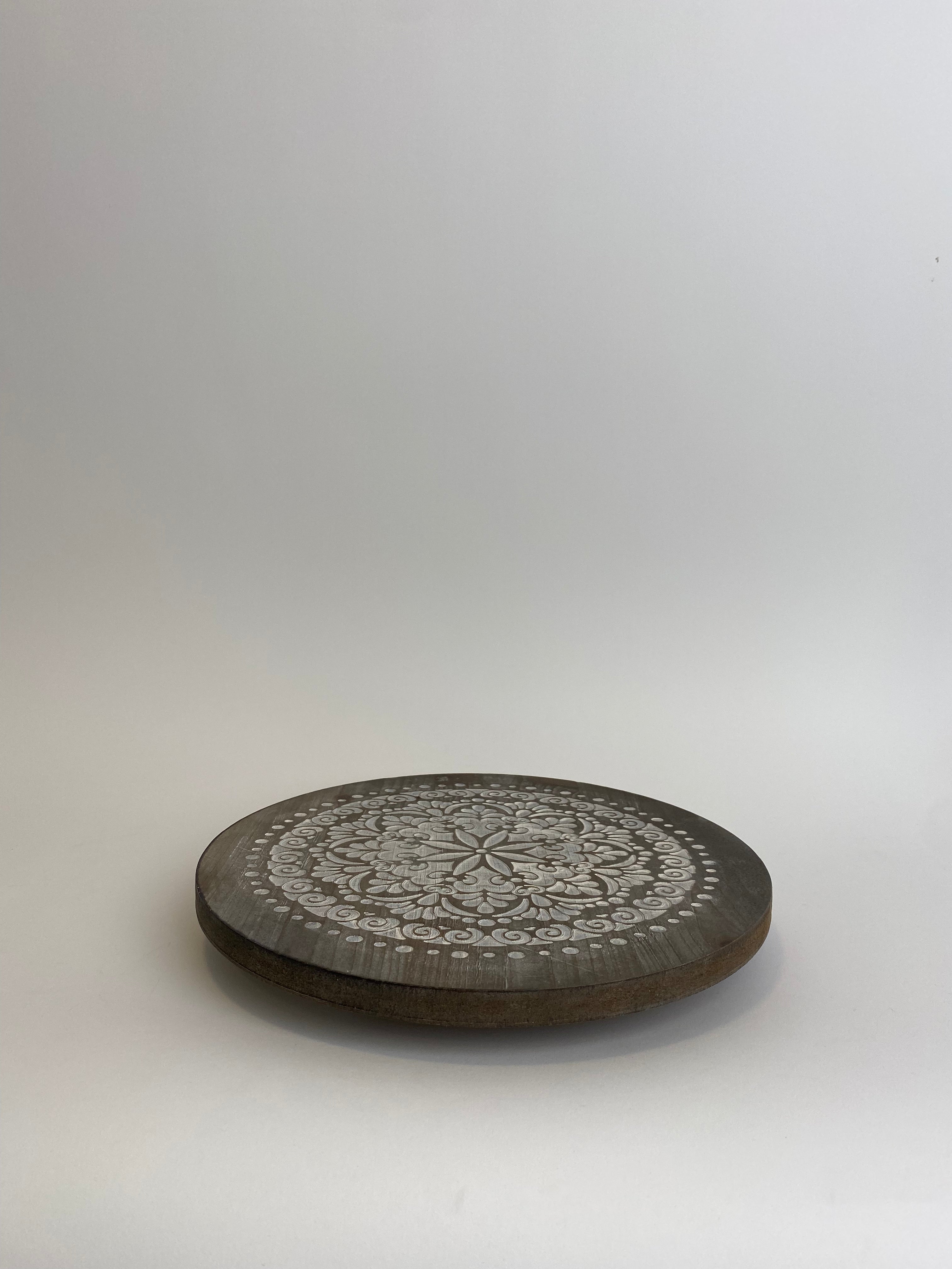 Tornamesa Mandala Blanca Chico