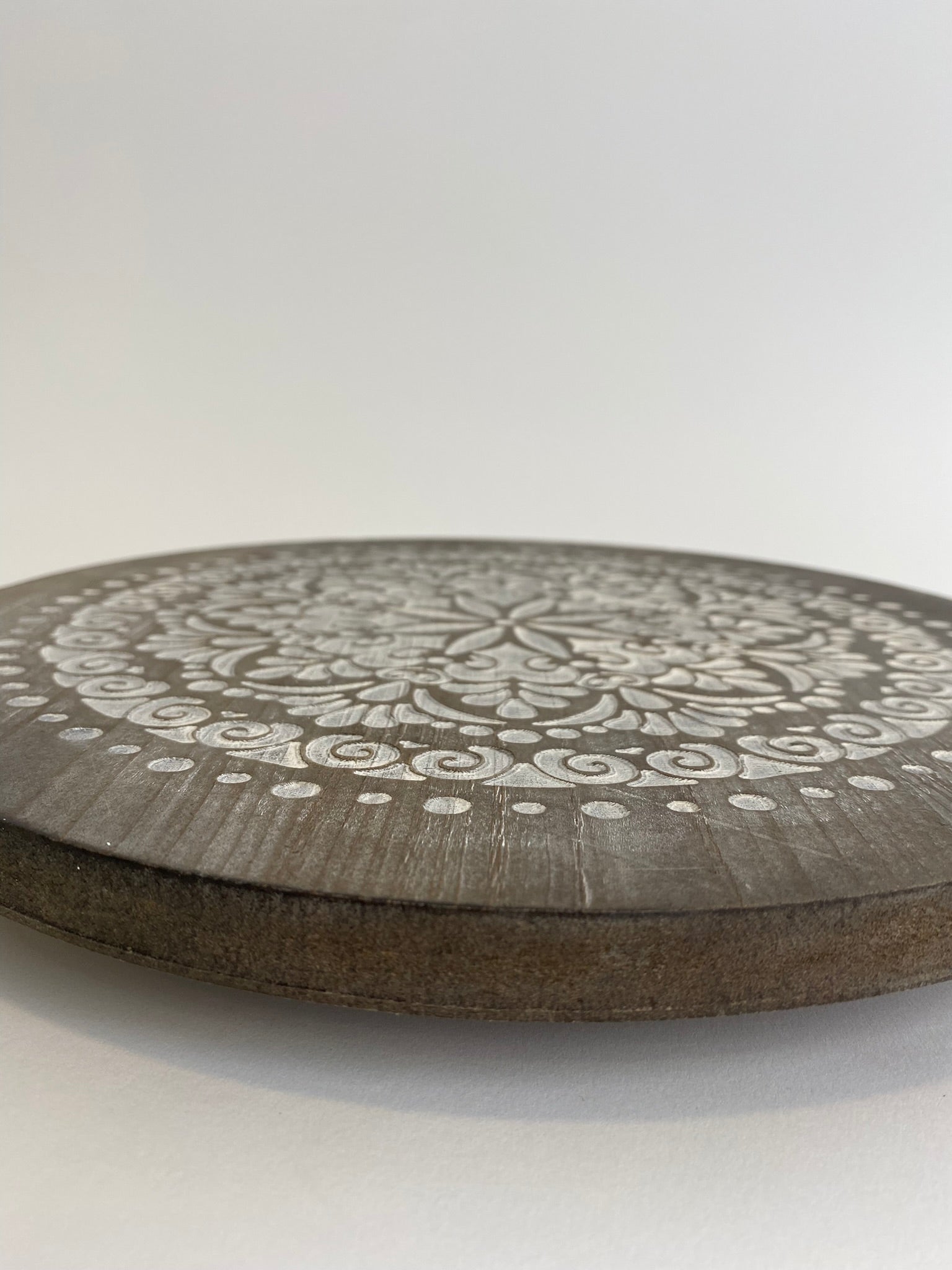 Tornamesa Mandala Blanca Chico