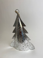 Campana Árbol Navideño Plateado