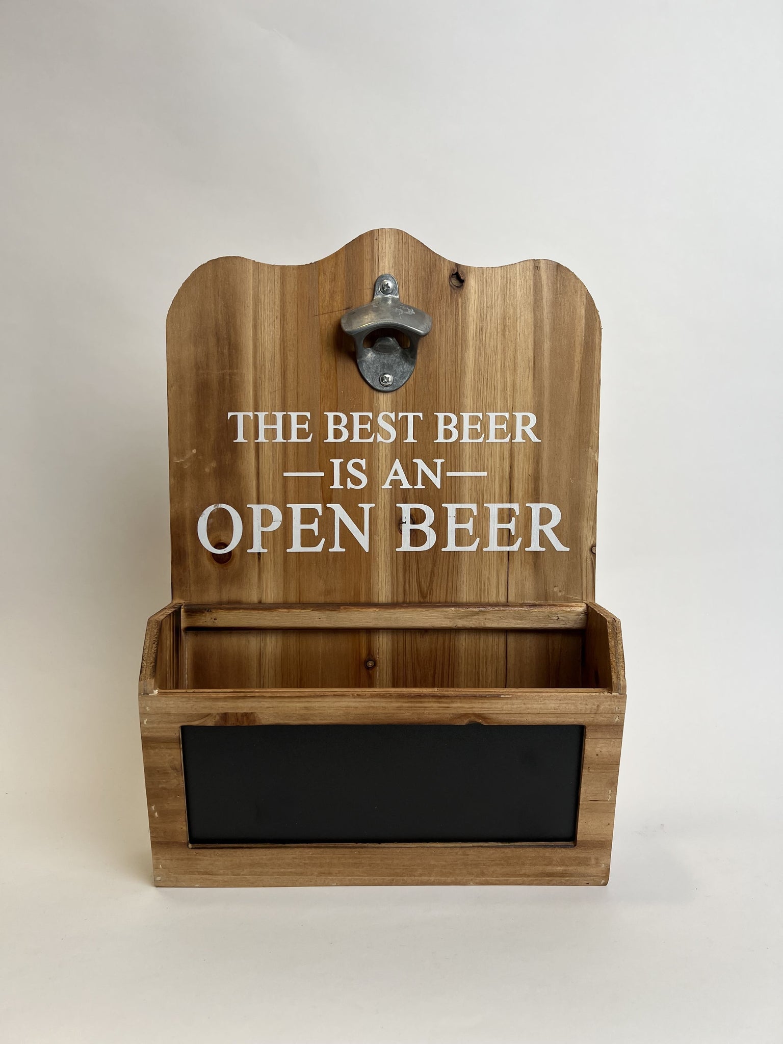 Destapador Madera Deposito "Open Beer"